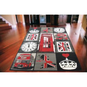 Kusový koberec PP Symboly červený, Velikosti 160x230cm