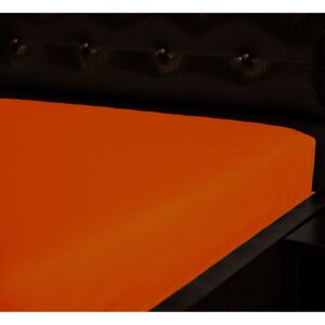 Jersey napínacia plachta Oranžová 31 Rozmer: 60 x 120 cm