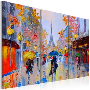 Obraz na plátne Bimago - Rainy Paris 90x60 cm