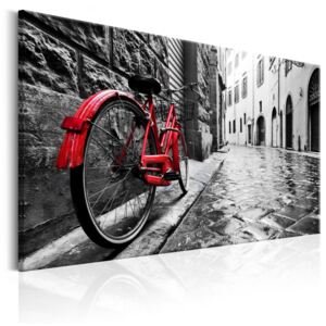 Obraz na plátne Bimago - Vintage Red Bike 60x40 cm
