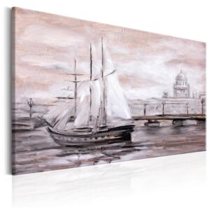 Obraz na plátne Bimago - Charming Port 90x60 cm