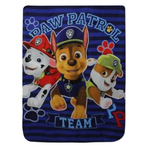 Disney Flísová deka pre chlapcov Team Paw Patrol - modrá - 100 x 140 cm