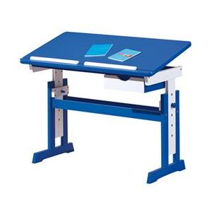 PACO písací stôl modro/biely