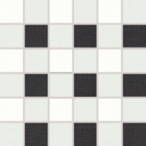 Mozaika Rako Tendence bieločierna 30x30 cm, pololesk WDM06152.1