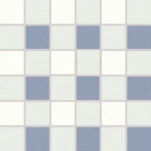 Mozaika Rako Tendence bielomodrá 30x30 cm, pololesk WDM06154.1