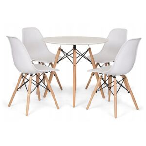 PROXIMA.store - Stôl 80cm + 4 stoličky