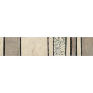 Listela Ege Alviano bianco 5x25 cm, mat ALV01DAN5