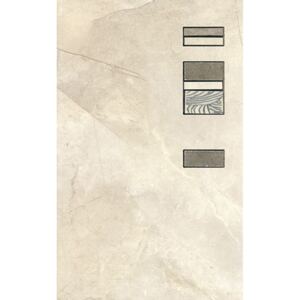 Dekor Ege Alviano bianco 25x40 cm, mat ALV01DAN25