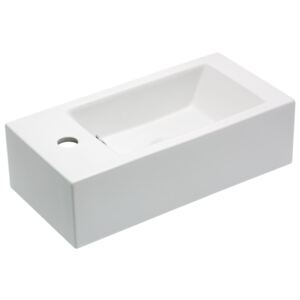 Umývadielko Glacera Bigio 50x25 cm, otvor pre batériu vľavo BG5025L