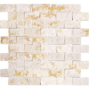 Premium Mosaic Stone Kamenná mozaika krémové tehly 3/6 STMOS3060CR