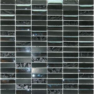 Mozaika Fineza Magic black 30x30 cm, lesk MAGICMOSBK