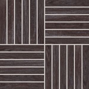Mozaika Rako Wood tmavo hnedá 30x30 cm, mat, rektifikovaná DDV1V621.1