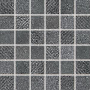 Mozaika Rako Form tmavo šedá 30x30 cm, mat, rektifikovaná FINEZA46345