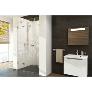 Sprchové dvere Ravak Brilliant jednokrídlové 120 cm, sklo číre, chróm profil, ľavé BSD3120TCRL