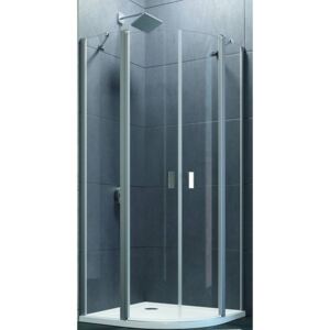 Sprchový kút Huppe Design Pure jednokrídlové 90 cm, R 550, sklo číre, chróm profil DPU290190CRT
