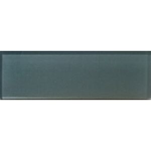 Sklenený obklad Premium Mosaic Plain grey 6x20 cm, lesk PLAINLGY