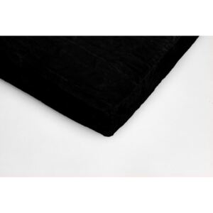 Čierna mikroplyšová plachta My House, 180 × 200 cm