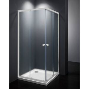Sprchový kút Multi Basic štvorec 90 cm, nepriehľadné sklo, biely profil, univerzálny SIKOMUQ90CH0