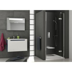 Sprchové dvere Ravak Smartline jednokrídlové 100 cm, sklo číre, chróm profil, ľavé SMSD2100TCRLB