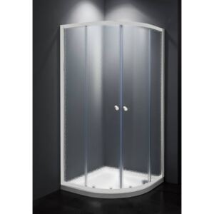 Sprchový kút Multi Basic štvrťkruh 80 cm, R 550, nepriehľadné sklo, biely profil, univerzálny SIKOMUS80CH0