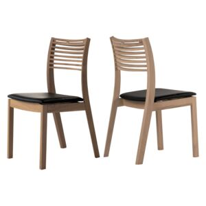 Dizajnová jedálenská stolička Zezi hnedá