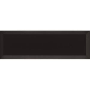 Obklad Ribesalbes Chic Colors negro bisel 10x30 cm, lesk CHICC1298