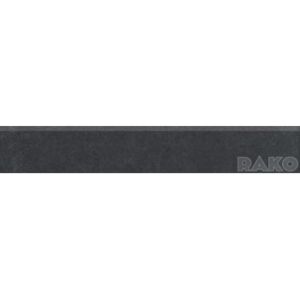 Sokel Rako Trend čierna 10x60 cm, mat, rektifikovaná DSAS4685.1