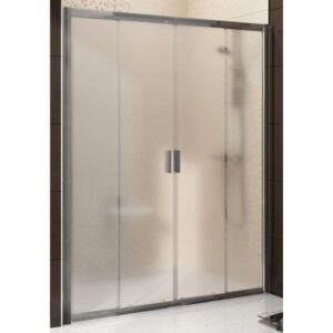 Sprchové dvere Ravak Blix posuvné 150 cm, nepriehľadné sklo, chróm profil BLDP4150GBR