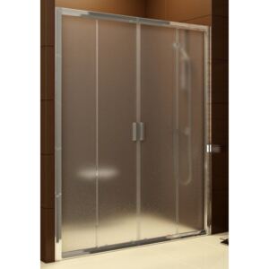 Sprchové dvere Ravak Blix posuvné 150 cm, sklo číre, biely profil BLDP4150T0