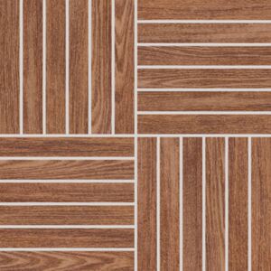 Mozaika Rako Wood hnedá 30x30 cm, mat, rektifikovaná DDV1V620.1