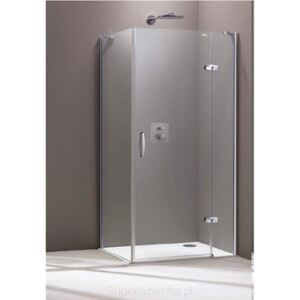 Sprchové dvere Huppe Aura Elegance jednokrídlové 90 cm, sklo číre, chróm profil, pravá 400408.092.322