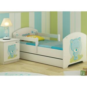 Detská posteľ - MODRÝ MACKO 140x70 cm + matrac ZADARMO!