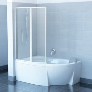 Vaňová zástena Ravak VSK2 91,5x150 cm ľavá, nepriehľadný plast VSK2RO150R0L