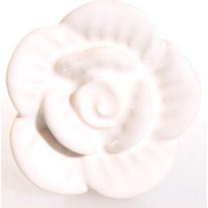 Porcelánová úchytka White Rose