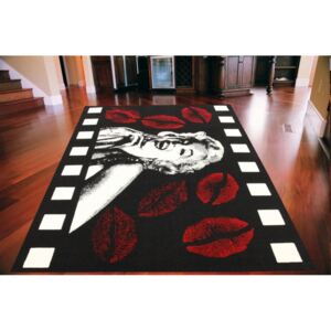 Kusový koberec PP Monroe čierny, Velikosti 160x225cm