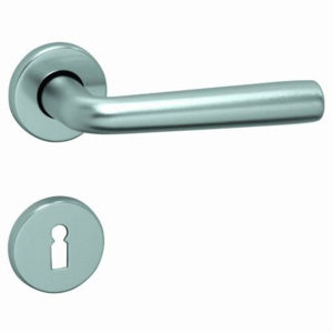 Dverové kovanie MP Vito-R (F9) - BB kľučka-kľučka otvor pre obyčajný kľúč/F9 (hliník nerez)