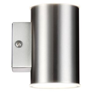 Polux LED Vonkajšie nástenné svietidlo NIVERO LED/10,5W IP44 matný chróm SA0549 + záruka 5 rokov zadarmo