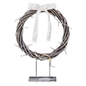 Markslöjd Markslöjd 703108 - Vianočná dekorácia KILSTORP LED/1,2W/3xAA veniec 35 cm šedý ML0004 + záruka 5 rokov zadarmo
