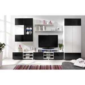 MEBLINE Moderný nábytok GORDIA 6 biely+Čierny