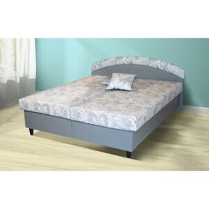 Čalúnená posteľ Corveta 180x200, šedá, vrátane matracov a úp