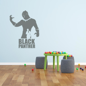 GLIX Avengers Black Panther - samolepka na stenu Šedá 30x20 cm