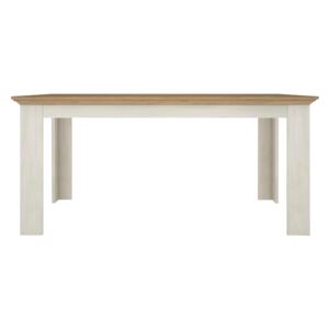 Jedálenský stôl, rozkladací, sosna nordická/dub kamenný, ARMOND TYP 15