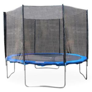 Trampolína s ochrannou sieťou, 183 cm, modrá/čierna, JUMPY 1