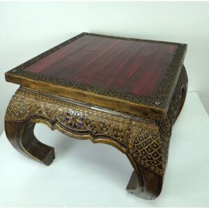 Luxusný stolík CASTLE opium - červený
