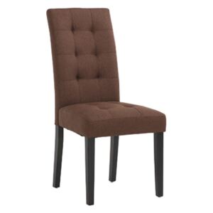 Jedálenská stolička, hnedá/čierna, REFINA