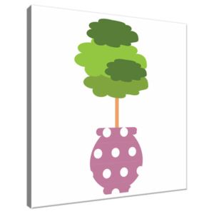 Obraz na plátne Zelený stromček vo váze 30x30cm 4038A_1AI