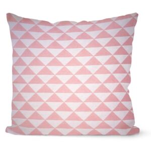 La forma Design studio dekoratívný geometrický povlak na vankúš Pink triangle 40×40 cm 40×40 cm