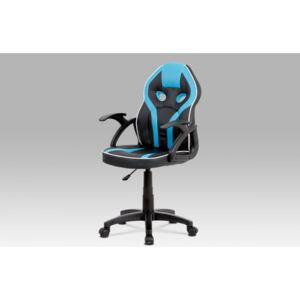 Detská kancelárská stolička KA-N664 BLUE čierná / modrá Autronic