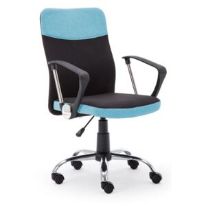 Kancelárska stolička TOPIC zelená / modrá / sivá Halmar čierna / modrá