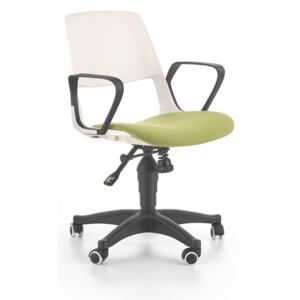 Detská pracovná stolička JUMBO Halmar biela / zelená